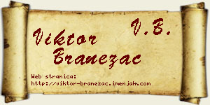 Viktor Branežac vizit kartica